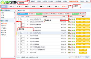 espcms窗口組成說明